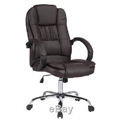 Leather Office Chair Swivel Pc Computer Desk Chairs Executive High
