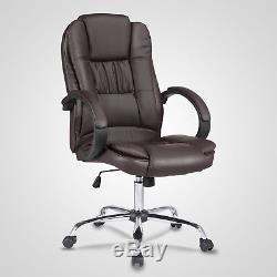 Leather Office Chair Swivel Pc Computer Desk Chairs Executive High