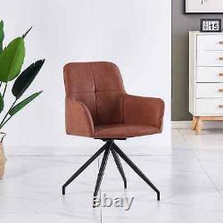 1/2/4 Swivel Office Chair PU Leather Adjustable Computer Desk Armchair High Back