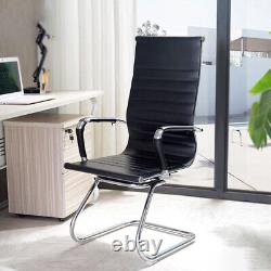 1/2x Office Chair Executive Pu Leather High Back Computer Desk Chairs Boardroom