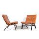 1 Of 2 Retro Vintage Danish Farstrup Rosewood Leather Lounge Chair Armchair 70s