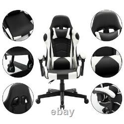 135° Gaming Racing Chair Office Swivel Desk Recliner Computer Chair Executive UK