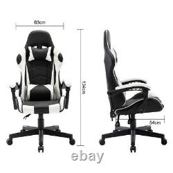 135° Gaming Racing Chair Office Swivel Desk Recliner Computer Chair Executive UK