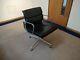 18 X Vitra Charles Eames Ea208 Black Leather Boardroom Chairs