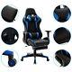 180° Leather Gaming Racing Chair Office Adjustable Desk Footrest Headrest Seat
