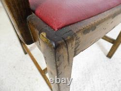 1x Vintage antique Ex Military NAFFI Office desk chairs 1940s war office witho