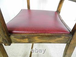 1x Vintage antique Ex Military NAFFI Office desk chairs 1940s war office witho