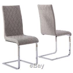 2 4 6 Dining Chairs High Back Distressed Leather Kitchen Office GIZZA Furniture