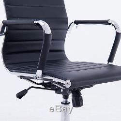 2 x Ergonomic PU Leather Office Chair High Back Executive Computer Desk Chair UK