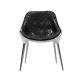 2x Industrial Aviator Retro Black Bicast Leather Kitchen Dining Office Chair
