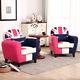 2x Leather Union Jack Tub Chair Armchair For Dining Living Room Office Reception