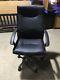 4 X Black Faux Leather Office Desk Chairs Quality Hardly Used Great Cond Dh7
