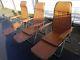 4 X Vintage 1970's Recliner Leather Chairs. Vw Camper Show, Camping, Office