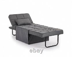 4 in 1 Convertible Sofa Bed, Single Sleeper Chair Folding Ottoman Adjustable