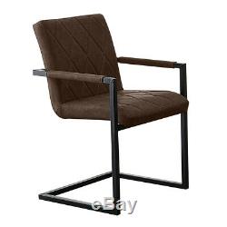 4X Faux Leather Dining Room Chair Modern High Back&Metal Legs Office Chairs NEW