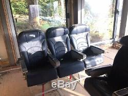 6 Leather Aircraft Seats, Boeing Passenger Chairs, Man Cave, Bar, Office, Cinema