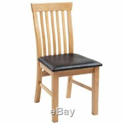 6 pcs set Oak Wooden Dining Room Chairs Home Office Kitchen Dinner Side Seating