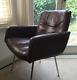 Artifort Geoffrey D Harcourt Design Office Arm Chair Leather, Vintage, Brown