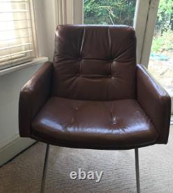 ARTIFORT Geoffrey D Harcourt Design Office arm chair leather, vintage, brown