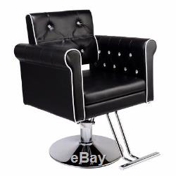 Adjustable Black Hydraulic Barber Hair Salon Chair Hairdressing Beauty Office