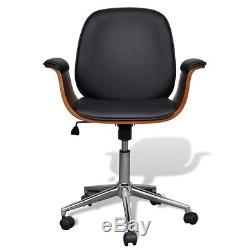 Adjustable Swivel Office Chair Artificial Leather Angle-adjustable Backrest