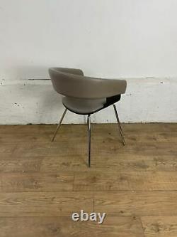 Allermuir Mollie Grey Leather Office Meeting Chair