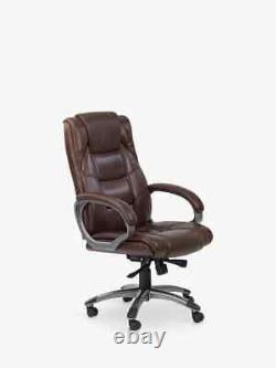 Alphason Northland High Quality Leather Office Chair Brown