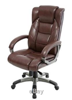 Alphason Northland Leather Office Executive Chair Brown