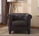 Antique Style Chesterfield Armchair Luxury Office Chair Vintage Living Room Seat