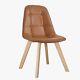 Arm Less Wooden Dining Chairs Designer For Home Office Kitchen Room Set 1/2/4