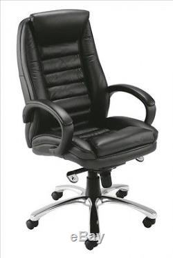 Avior Tuscany Contemporary Executive Leather Chair Black KF72583