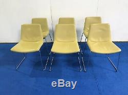 B&B Italia Leather Dining / Office Chairs