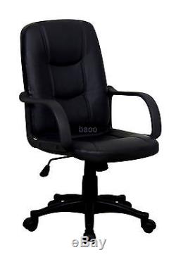 BAOO Faux PU Leather Executive Swivel Computer Desk Office Chair