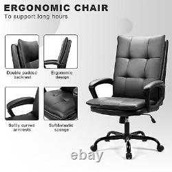 BASETBL Executive Office Chair PU Leather Ergonomic Computer Desk Chair Swivel