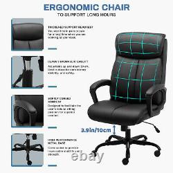 BASETBL Office Chair Executive PU Leather High Back 360° Swivel Desk Chair 150kg