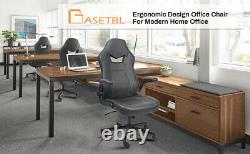 BASETBL Office Chair Leather Ergonomic Executive High Back Home Desk Chair 150kg