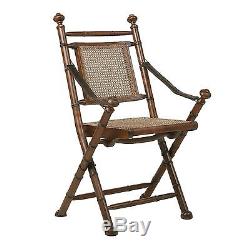 BEAUTIFUL FOLDING CHAIR COLONAL brown, 39x15.5x17.5 lawn chair, armchair