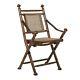 Beautiful Folding Chair Colonal Brown, 39x15.5x17.5 Lawn Chair, Armchair