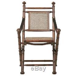 BEAUTIFUL FOLDING CHAIR COLONAL brown, 39x15.5x17.5 lawn chair, armchair