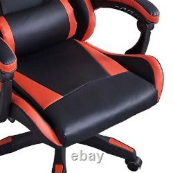 BLACK / White Racing Gaming Chair Headrest, Gamer Home Office Chair