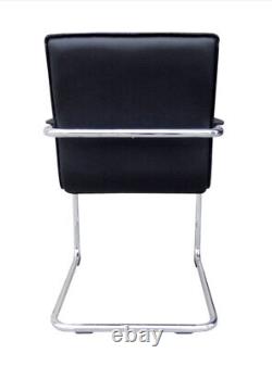 Baker Realspace Black Bonded Leather Visitor Meeting Room Chair Graded 95%