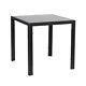 Black Glass Dining Table And 4 Padded Chairs Sets Office Home Kitchen Furniture