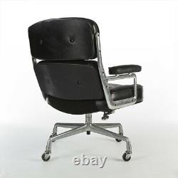 Black Leather Herman Miller Original Vintage Eames ES104 Time Life Office Chair
