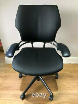 Black Leather Humanscale Freedom Ergonomic Office Task Chair Free Uk Del