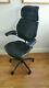 Black Leather Humanscale Freedom Ergonomic Office Task Chair Headrest