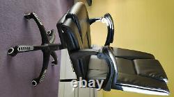 Black Leather Office Chair (Hardly Used) with a Mesh Lumbar Support included