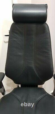 Black Leather Rh400 XL Elegance Fully Ergonomic Office Task Chairs Headrest
