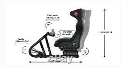 Black Premium Stand Car Driving PS3 PC XBOX Gaming Race Cockpit Game Chair Seat