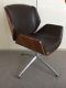 Boss Design Kruze Swivel Chair Office/home, Leather/wood, Retro/vintage