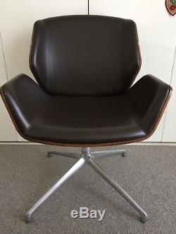 Boss Design Kruze Swivel Chair office/home, leather/wood, retro/vintage